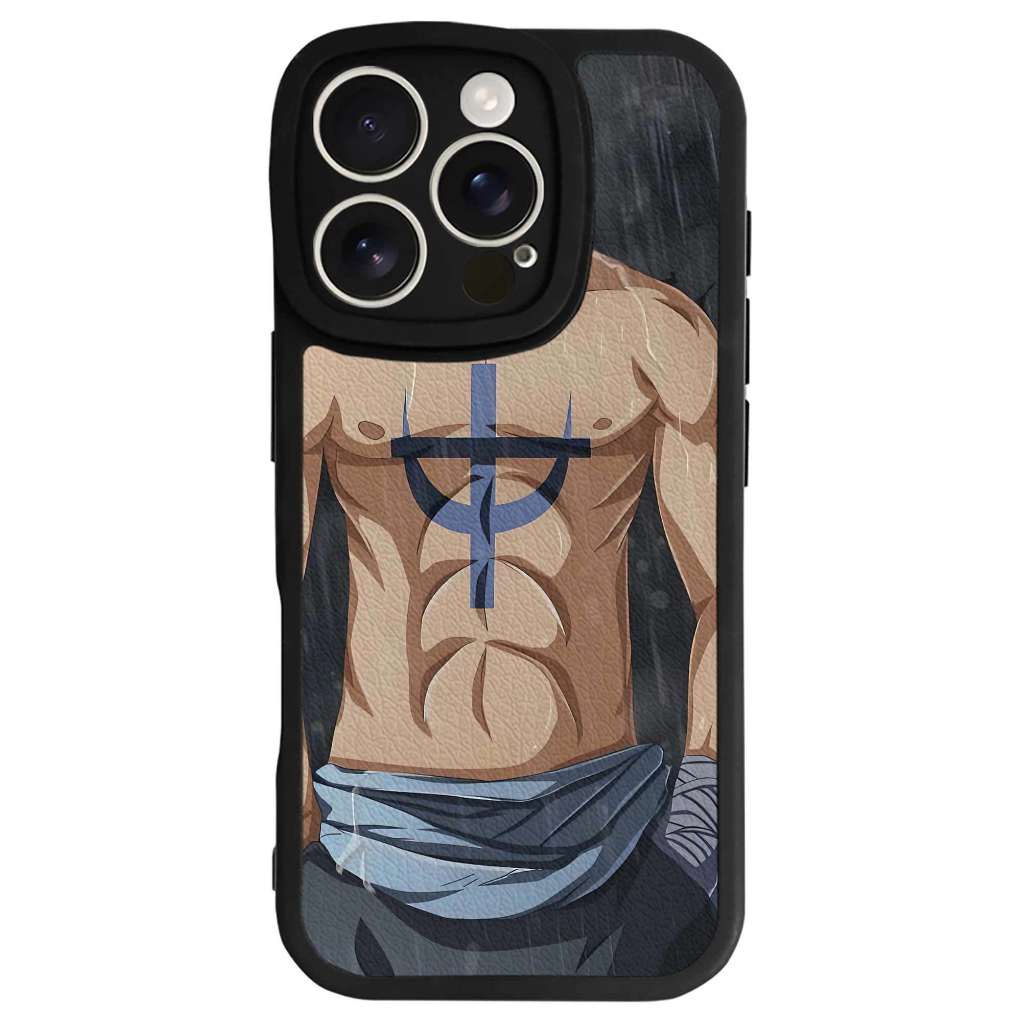 （画像用） ワンピース ONE PIECE 【iPhone 16シリーズ対応】シリコンスマホケース（レザー調） 材質：シリコン